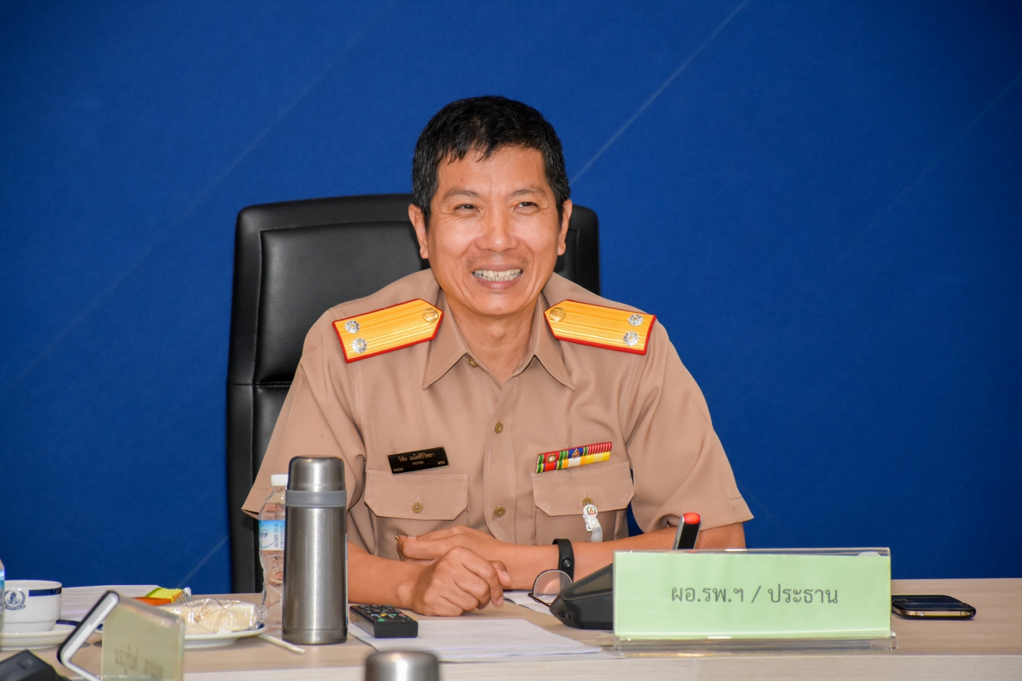 ผอ.รพ.สมเด็จพระปิ่นเกล้า พร. เป็นประธานการประชุมหน่วยขึ้นตรง รพ.ฯ